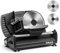 Affettatrice elettrica da casa in acciaio inox, affettatrice per Uso Domestico con 2 Pezzi Lame in Acciaio Inox da 7,5'', Taglia Salumi Elettrico, ad Alto Spessore per Carne, Formaggio, Pane
