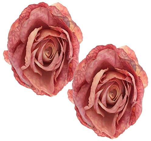 Boucle d'attache de Rideau Fleurs 2pcs en Plastique et Métal | Pince pour Rideaux, Embrasses à Fleurs pour Rideaux, Usage Maison et Hôtel
