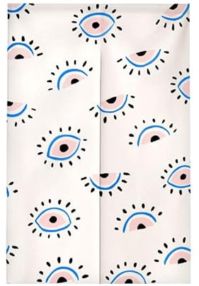 Türvorhang Blau Rosa Schwarz Türvorhang Insektenschutz Polyester Raumteiler Vorhang mit Teleskopstange Vorhang Kurz Küchenvorhang Fliegenvorhang Terrassentür Waschbar Tür Vorhang 90x180cm