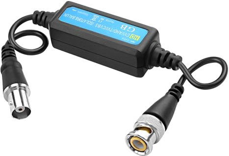 XMSJSIY Filtro video BNC HD-TVI CVI AHD CVBS Coassiale Video Ground Loop Isolator Balun BNC maschio a femmina Filtro audio rumore telecamera di sicurezza Sistema stereo domestico per telecamera CCTV