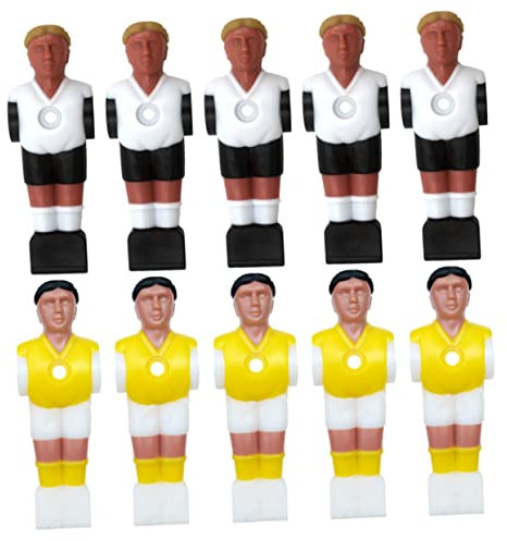 Kisangel 10stücke Fußball-actionfiguren-Spielzeug Aus Kunstharz Tischfußballspieler-Statue Statue Ersatz Für Tischfußballautomaten Tischfußballmänner Zubehör Für Fußballautomaten