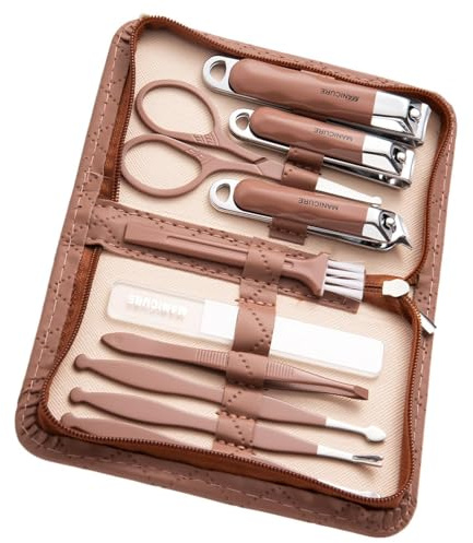 FmtwPhn Conjunto de cortinas de uñas, conjunto de herramientas para el cuidado de las uñas | Herramientas de uñas 10x - Kits de manicura y , herramientas de para pies, kits de aseo profesionales para