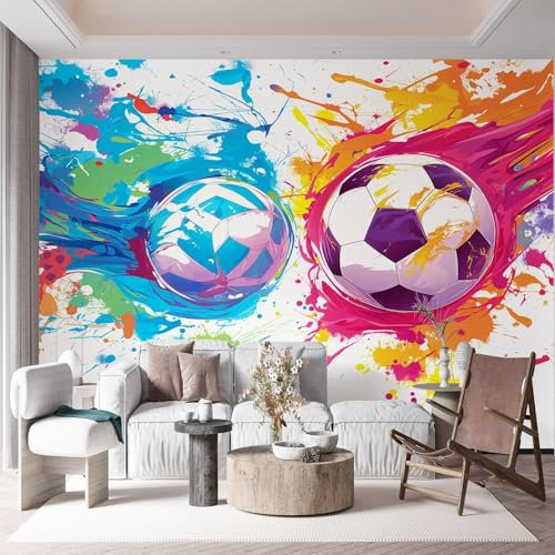 Fotomurales 200 x 140 cm Fútbol Americano Papel Pintado Tejido No Tejido Fútbol Americano Fotomural Efecto 3D Papel Tapiz Decorativos pared Murales Póster para Dormitorio Salón TV Pared B1995