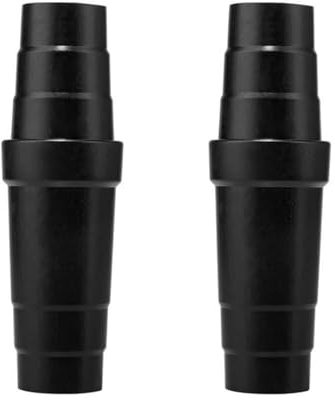 2Pcs Black Vacuum Cleaner Hose Adapter Easy to Use Vacuum Cleaner Conversion Hose Reducers ABS Material Coupler Universal Reducer，Parts and Accessories，