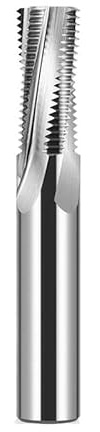 Fräsmaskiner, Gängfräs Belagd Solid Hårdmetall Heltandad Belagd M3 M4 M5 M6 M8 Gängfräs Aluminium(M12x1.0xD10)