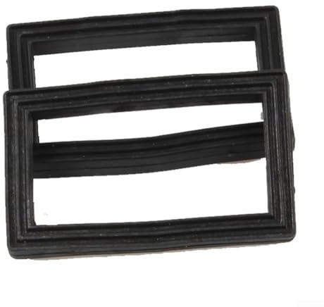 2 rondelle rettangolari in gomma per lavello da cucina adatte per fori di troppopieno standard da 58 x 35 mm, soluzione di tenuta per riparazioni idrauliche