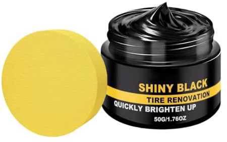 Brillo de Neumáticos Protector Ruedas Larga Duración con Protección UV y | Crema de nutritiva para neumáticos En molduras de goma, coche, camión, motocicleta, autocaravana