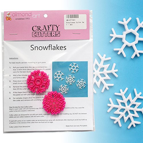 Snowflake Cutter Set - 2pc - Christmas & Frozen Cake Decorating & Cupcake Topper Cutters