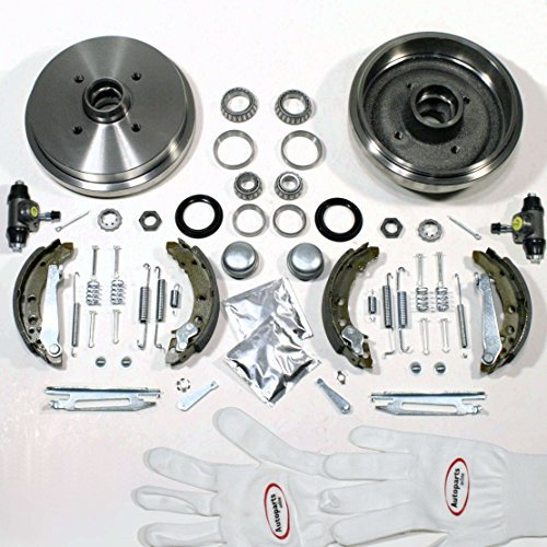 Autoparts-Online Set 60003780 Bremstrommel + Bremsbacken + Nachsteller + Zubehör hinten