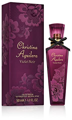 Christina Aguilera - Violet Noir Eau de Parfum, Perfume Femenino, Seductor y Sensual, con Pomelo Rojo Espumoso, Flor de Azahar y Rosa - 50 ml