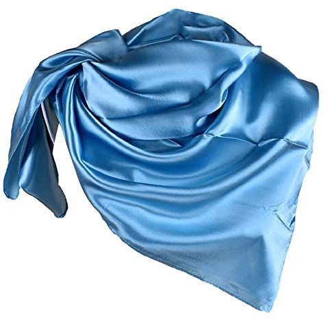 YOFASEN Hijab Kopftuch für Damen - 1 Stück Einfarbig Satin Muslimische Islamische Kopfbedeckung Frauen Gesichtsschleier Schal Turban 90x90 cm