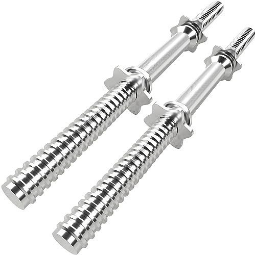 GYM MASTER Pair of Dumbbell Bars with Spinlock Collars - 45cm Bars