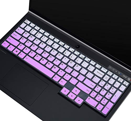 Tastaturabdeckung für Lenovo Legion 7i & Legion 5i Tastaturschutz, Legion 5 5i 5p 5pi 15,6 Zoll & 17,3 Zoll Legion 7i, ideaPad Gaming 3i 15 Gaming Laptop Tastaturschutz Ombre Purple