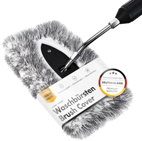 Chemicalworkz® Wash Brush Cover (grau) - Auto Bürstenüberzug für SB-Box, Waschpark-Bürsten - Mikrofaser Waschbürstenüberzug, Waschanlage, Autoschwamm - Für die schonende Auto Wäsche