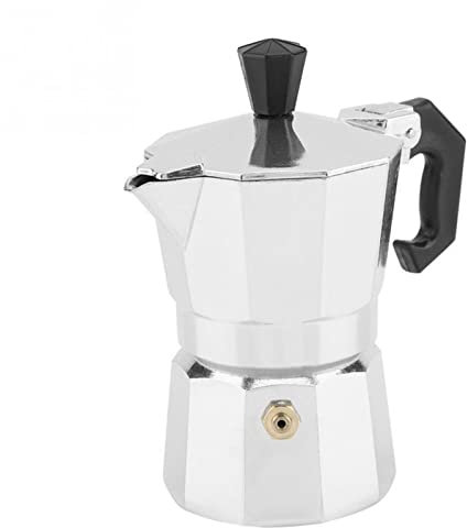 TEmkin Cafetière cafetière 50mL 1 Tasse en Aluminium Type Pots Expresso cafetière cuisinière Usage de Bureau à Domicile