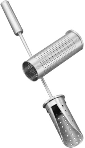 HOMSFOU Stainless Steel Tea Infuser Stick for Loose Leaf Tea Portable Steeper with Fine Mesh Filter Metal Strainer for Home and Office Brewing