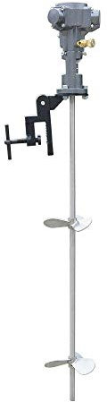 Pneumatic Paint Mixer,Stirrer Mixing Machine Electric Plaster Paddle Mixer Mortar Paint Stirrer Whisk Bracket Mixer, Paint Stirring Machine Bracket,Silver,1/2HP,50-2000 RPM