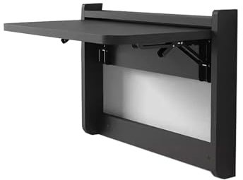 Küchen Wandtisch Klappbar, Mehrschichtige Dielen, Gute Tragfähigkeit, Abgerundete Ecken, Mehrere Farben, Klapptisch Wand, für Wohnraum Küche Schlafraum (Color : B, Size : 53.5 * 37CM)