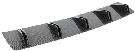 UYCHYTQR Auto-Heckspoiler Für Benz W212 W211 E Klasse E350 E250 5 Flossen Heckdiffusor Stoßstangensplitter Kinnspoiler Unterlippe Shark Universal 81,5 cm Body Kit(Carbonfaser-Optik)