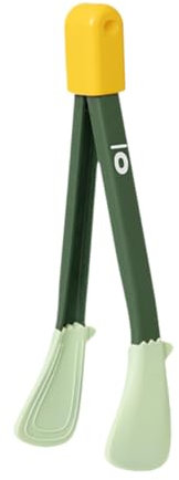 Hoement 1pieza Pinzas De Silicona Antideslizantes Para Cocinar Clip De Barbacoa Utensilio De Cocina Multifuncional Verde