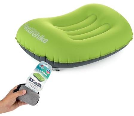 Naturehike Aeros Resekudde Tpu Ultralätt Uppblåsbar Vattentät Komprimerbar Campingkudde Sovande Nacke för Strandvandring Ryggsäck （Grön）