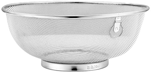 DECHOUS Wire Colander, Stainless Steel Mesh Strainer Basket Kitchen Rice Strainer Fine Mesh Colander Pasta Strainers for Rinse Food, Fruit, Vegetable, Strain, Drain