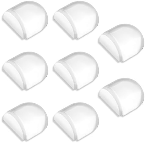 Sqxaldm 8 Stück Türstopper Boden Selbstklebend Türstopper Boden zum Kleben Türpuffer Boden Wandpuffer Bodentürstopper ohne Bohren für alle Hartböden geeignet zum Schutz von Wand und Möbeln