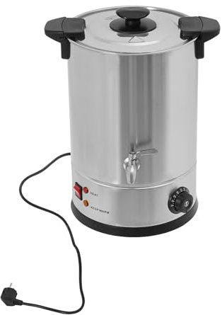 Crisol de acero inoxidable de 12 litros con grifo de presión antiescaldaduras, calentamiento rápido, olla de fusión de cera de vela, 30 °C - 110 °C, capacidad real (máx), aprox. 10 l, kit de