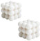 Weenwill Vela de Burbuja,2 Pcs Bubble Velas de Cera de Soja Blanco Hechas a Mano Velas Aromaterapia Natural y Aromática para Decoración del Hogar,Dormitorio,Baño,Decoración Estética Abstracta