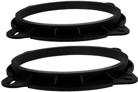 LALADEFIEE 2pcs Car Speaker Rings Plastic Spacer Kit for Auto Audio System Upgrade Replacement Mount