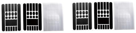 Supvox 2 Sätze 2 Sets Kettenschutz Kettenstrebenschutz Rahmenaufkleber Schutzaufkleber Aufkleber Fahrradkettenschutz Kettenführung Schlösser Hohe 5 Blatt * 2