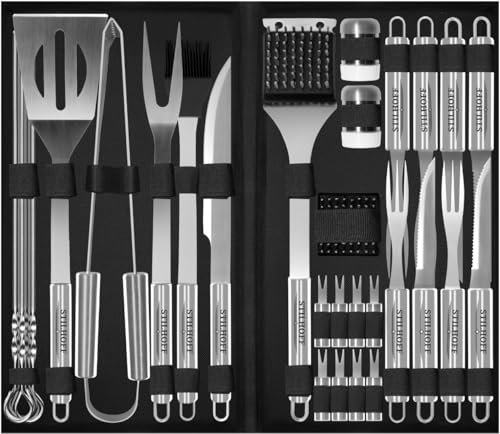 Ensemble d'accessoires pour Barbecue STILHOFF, Couverts, ustensiles, 33 pièces + Valise