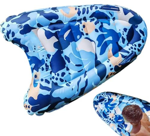 Aufblasbares Bodyboard, Leichtgewicht-Surfbrett Mit Guter Schwimmfähigkeit, rutschfeste Aufblasbare Surfboard Schwimmhilfe Für Wassersport, Surfen, Schwimmen & Outdoor