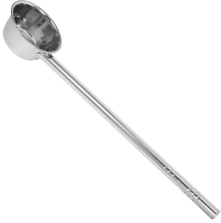 POPETPOP Langer Griff Wasserschöpfer Aus Edelstahl Für Gartenbewässerung Robuste Schöpfkelle Mit Großer Kapazität Zum Gießen Von Pflanzen Und Gemüse Ergonomisches Design Zur Reduzierung Von