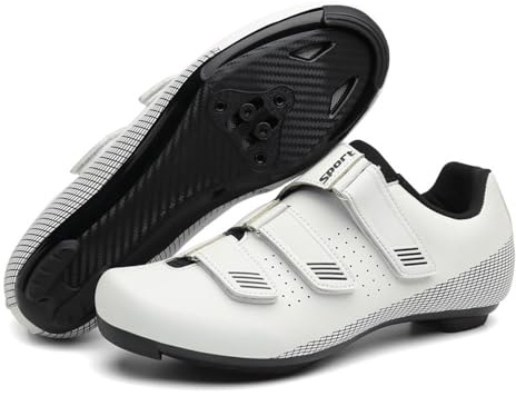 Treer Fahrradschuhe Herren Damen 36-47 EU Rennradschuhe mit SPD Cleats Schuhe Rennrad Schuh Mountain Bikes Schuhe Kompatibel Outdoor Radschuhe Fahrrad Indoor Spin