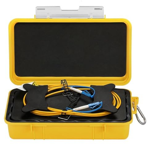 MKHQST Tester per Fibra Ottica, Cavo di Lancio OTDR da 1000 M, connettore LC/UPC, Estensione for Test in Fibra Ottica, eliminatore di Zona Morta per Telefono