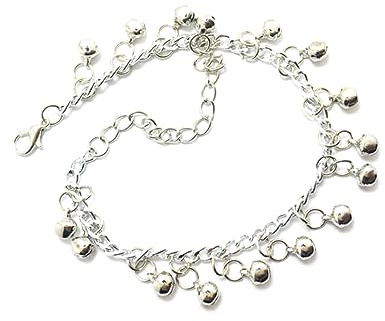 WBDWWTD Bracelet de Cheville Multicouche à la Mode, chaîne de Cloche réglable, Accessoires pour Femmes Filles