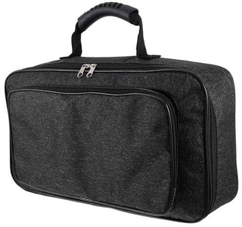 Healeved Gitarrenpedal-aufbewahrungsbox Stoßfeste Effektbox Organizer Pedalboard-schutzhülle Tragbarer Reisekoffer für Gitarreneffektgeräte Passend für Instrumentenkoffer und Pedalkoffer