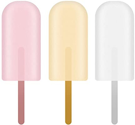 Riuulity Bâtonnets de Glace Réutilisables en Acrylique, 50 Pièces, Bâtonnets de Gâteau Lisses pour Glaces à Faire Soi-même, Idéal pour les Fêtes D'enfants, or Rose, 11,5 X 1 X 0,3 Cm (Miroir argent)