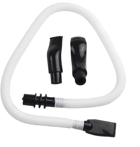 Zeroupshop Melodicas Tube flexible avec 2 embouchures, tuyau d'air en plastique ABS pour piano 32/37 touches, haute étanchéité à l'air, accessoires d'instruments, noir et blanc