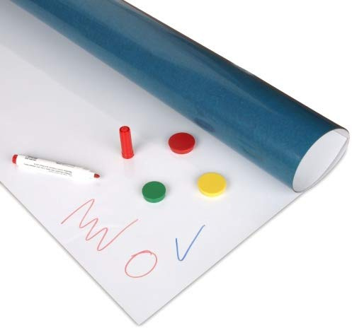 Whiteboardfolie selbstklebend weiß magnethaftend, Breite 625 mm, Laufmeter Haftgrund für Magnete flexibel und schneidbar