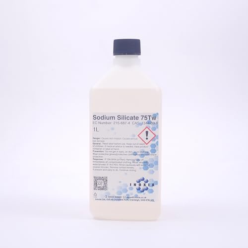 Sodium Silicate 75Tw Twaddle, Waterglass, Sealant - Volume: 1L - By Inoxia