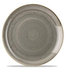 Churchill Stonecast -Coupe Plate Teller- Durchmesser: Ø21,7cm, Farbe wählbar (Peppercorn Grey)