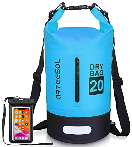 Blackace arteesol Dry Bag wasserdichte Tasche 5L/10L/20L/30L Wasserfester Beutel Packsack mit Langen Doppeltem Verstellbarer Schulterriemen für Schwimmen Bootfahren Kajak Wassensport Treiben