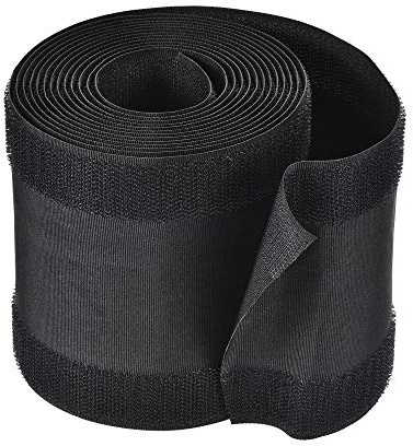 sourcing map Cable Grip Strip Floor Cable Cover Protect Cords Cable Protector Cable Management 3 Meter Length 10cm Width Black