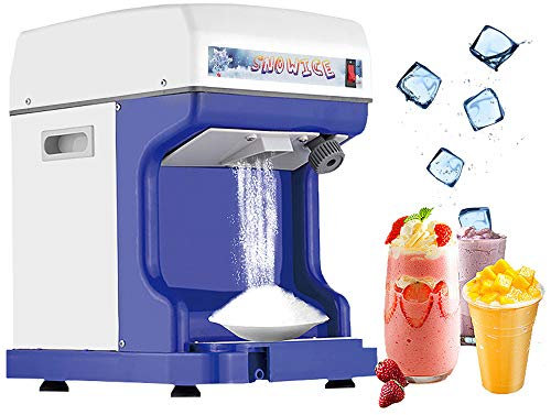 Tritaghiaccio Professionale tritaghiaccio Macchina per frullati tritaghiaccio, Rasoio Elettrico per Ghiaccio Macchina per fabbricare Il Ghiaccio, Spessore Regolabile 1400 Giri/min 250 W