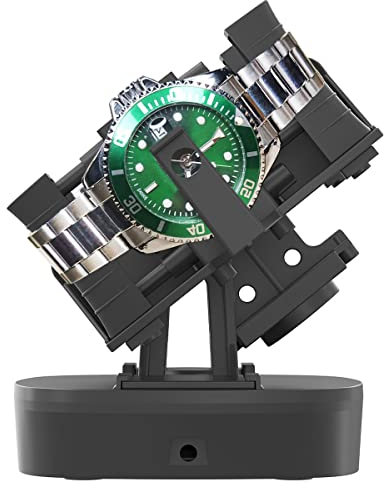 Automatik Uhrenbeweger, Automatischer Rotary Uhr,Uhrendreher Automatikuhren,Unterstützen Sie Zwei Uhren