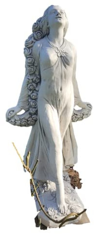 Schöne Statue Venus Groß aus Steinguss perfekt für den Garten die Terrasse oder den Vorgarten ist Frostfest Witterungsbeständig und Neu 163cm H, PO-1939