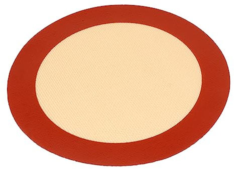 BESTonZON Runde Silikon Backmatte 20,3cm Antihaft Mikrowellen Drehtellermatte Heißluftfritteuse Zubehör Topflappen Hitzebeständig Bpa Frei