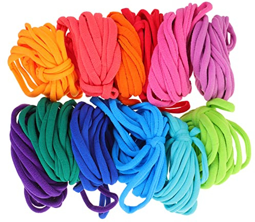 OFFSCH Loom Bands Refill Potholder Loom Refills for Kids 192Pcs Elastic Weaving Cup Coasters Home Kitchen Decorative Projects